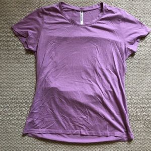 Fabletics Short Sleeve Purple Top